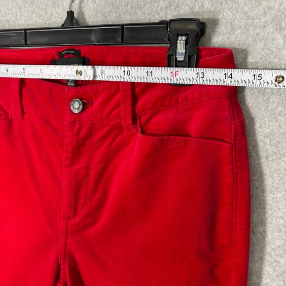 Talbots Pants 2T Red Velvet Heritage Cherry Academia Career Office Twee Nautical - Picture 5 of 9